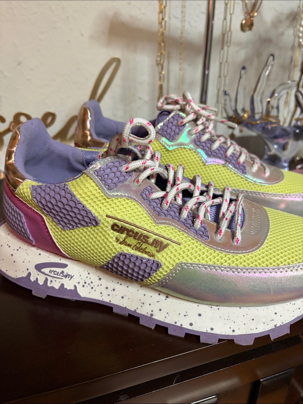 Circus by Sam Edelman Lavender, Yellow & Pink Platform Sneaker